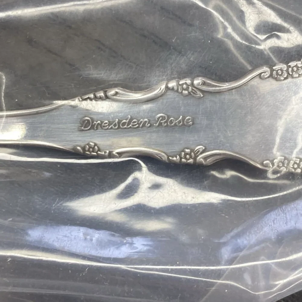 Reed Barton Dresden Rose Silverware 4 Place Settings Of 5 Pcs Silverplated (20)